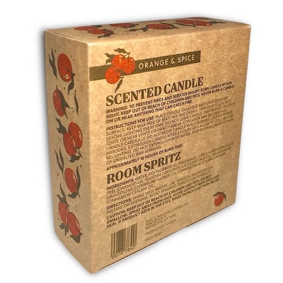 Trader Joe's—Limited Edition Orange Spice Candle & Room Spritz Gift Set *NIB* - Picture 2 of 7